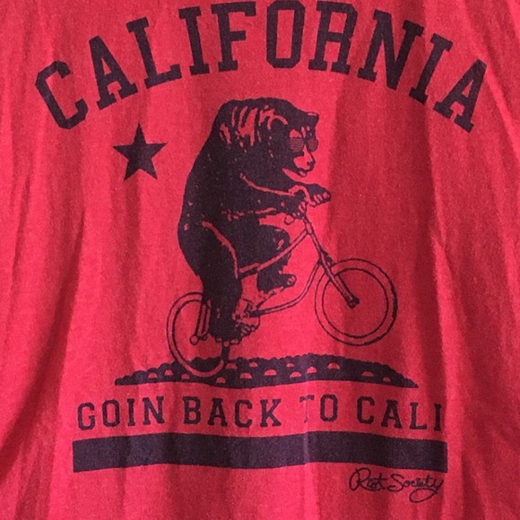 Riot Society California Going Back To Cali T-Shirt - Picture 3 of 4